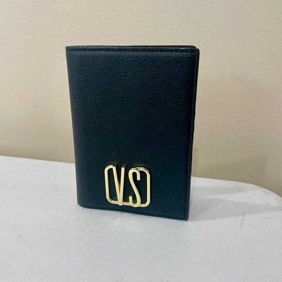 PASSPORT WALLET BLACK EMO VICTORIA SECRET NWT HOLDS CREDIT CARDS MINIMALIST - Picture 10 of 10